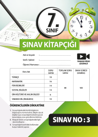 7.Sınıf Başarı Ölçme Seti Deneme 3