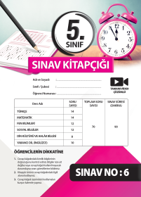 5.Sınıf Başarı Ölçme Seti Deneme 6