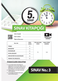 5.Sınıf Başarı Ölçme Seti Deneme 3