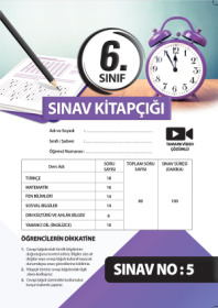 6.Sınıf Başarı Ölçme Seti Deneme 5