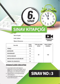 6.Sınıf Başarı Ölçme Seti Deneme 3